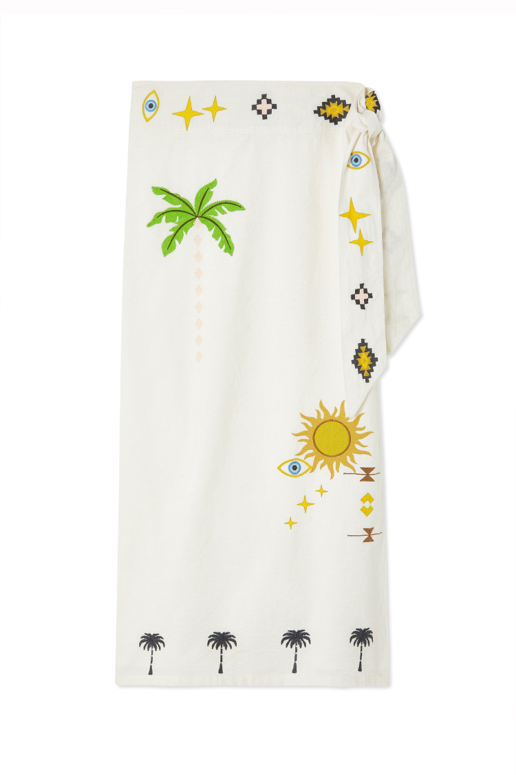 NEVER FULLY DRESSED Cream Sunshine Jaspre Skirt