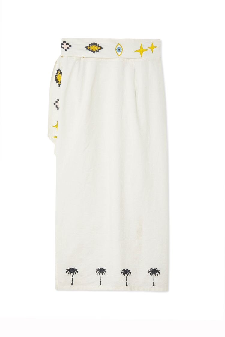 NEVER FULLY DRESSED Cream Sunshine Jaspre Skirt
