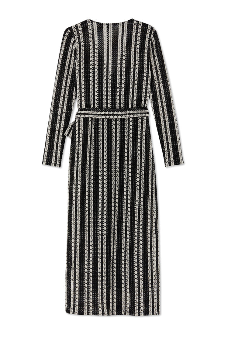 NEVER FULLY DRESSED Crochet Wrap Dress