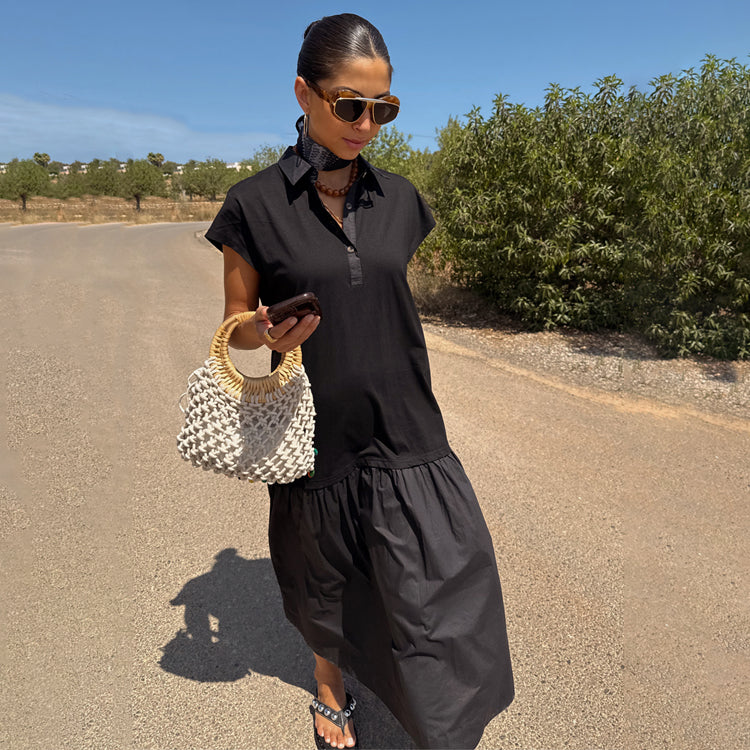 NEVER FULLY DRESSED Black Darcy Dress