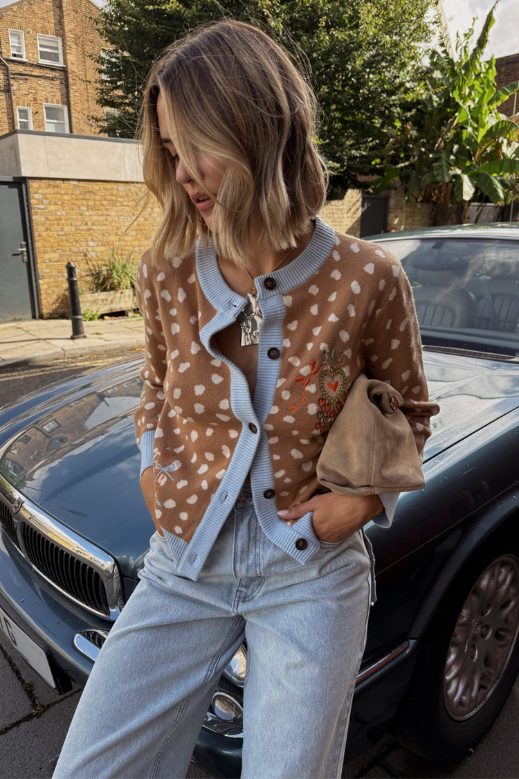 NEVER FULLY DRESSED Deer Print Hollie Cardigan