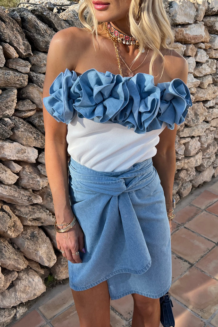 NEVER FULLY DRESSED Denim Mini Jaspre Skirt