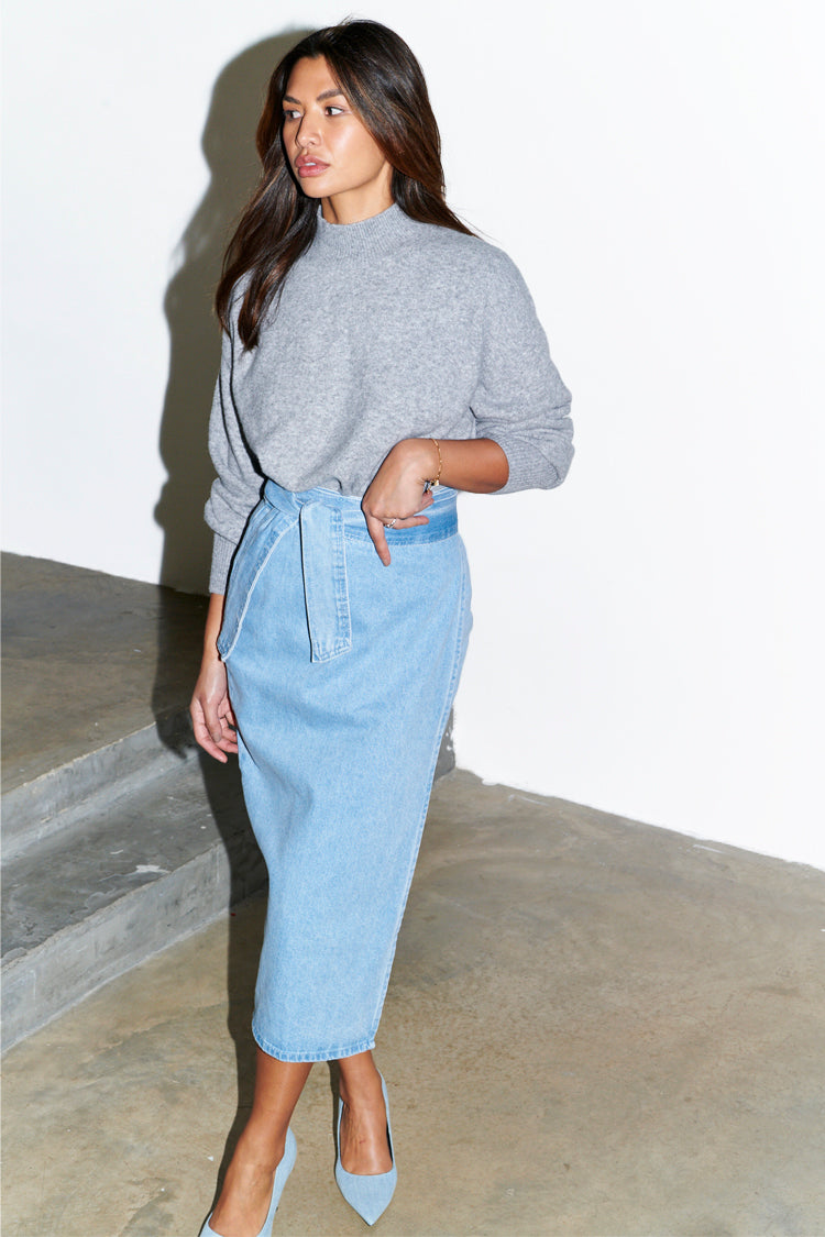 NEVER FULLY DRESSED Denim Jaspre Skirt Petite