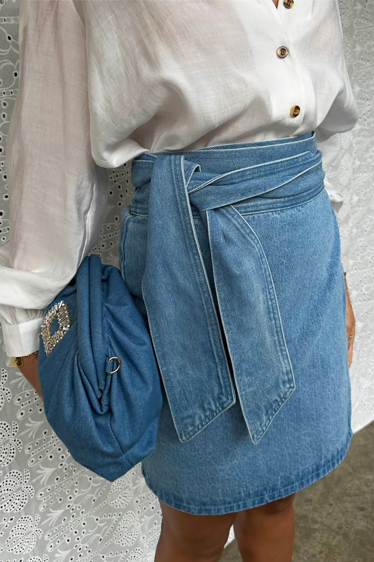 NEVER FULLY DRESSED Denim Mini Jaspre Skirt