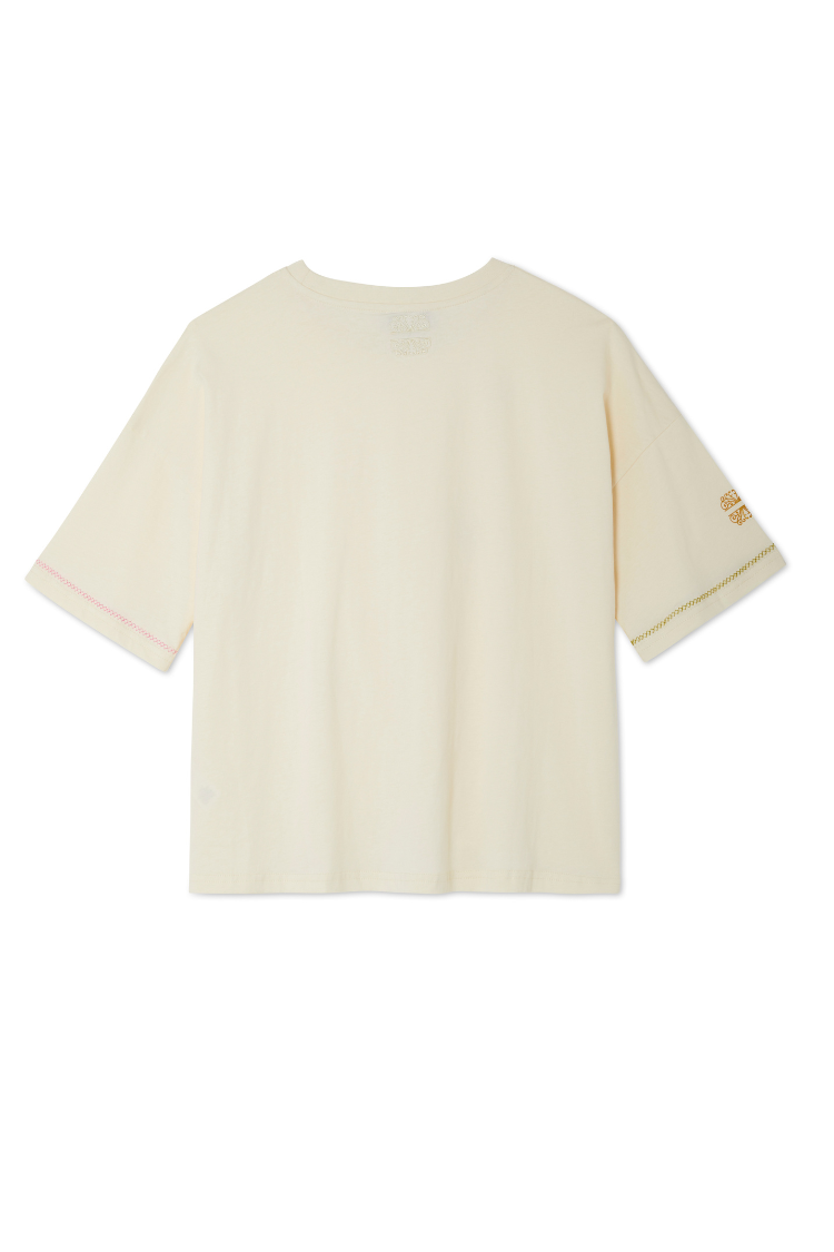 NEVER FULLY DRESSED Ecru Ibiza T-shirt