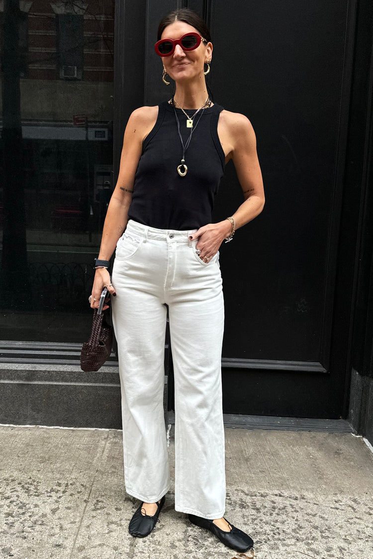 NEVER FULLY DRESSED Ecru Scallop Detail Jeans
