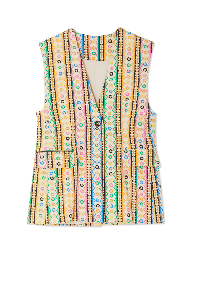 NEVER FULLY DRESSED Fiesta Longline Waistcoat