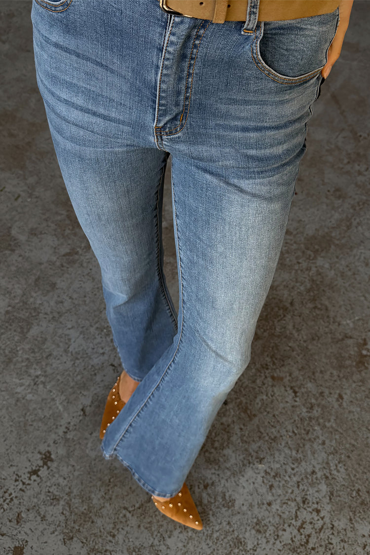 NEVER FULLY DRESSED Denim Flare Scallop Jean