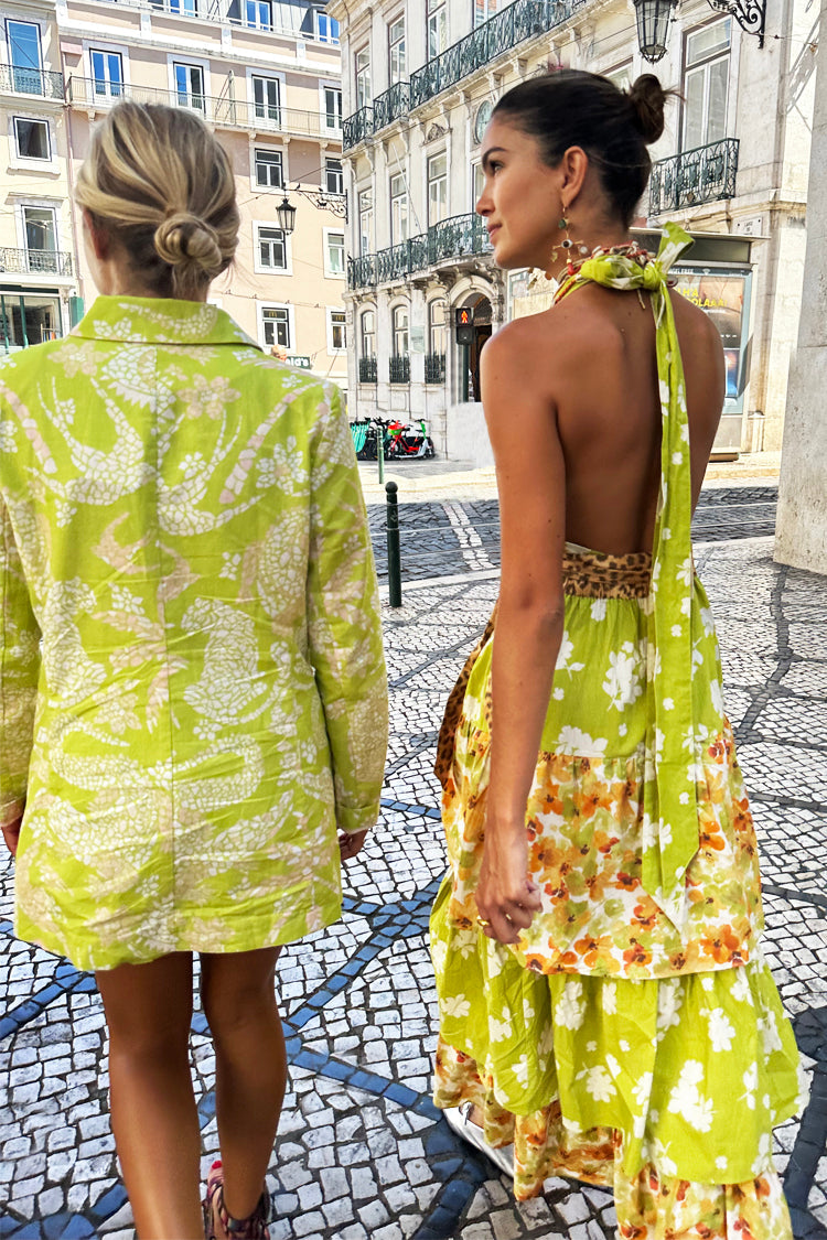 NEVER FULLY DRESSED Floral And Leopard Matilda Wrap Dress