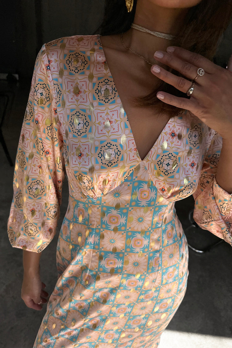NEVER FULLY DRESSED Pastel Geo Clash Louella Dress