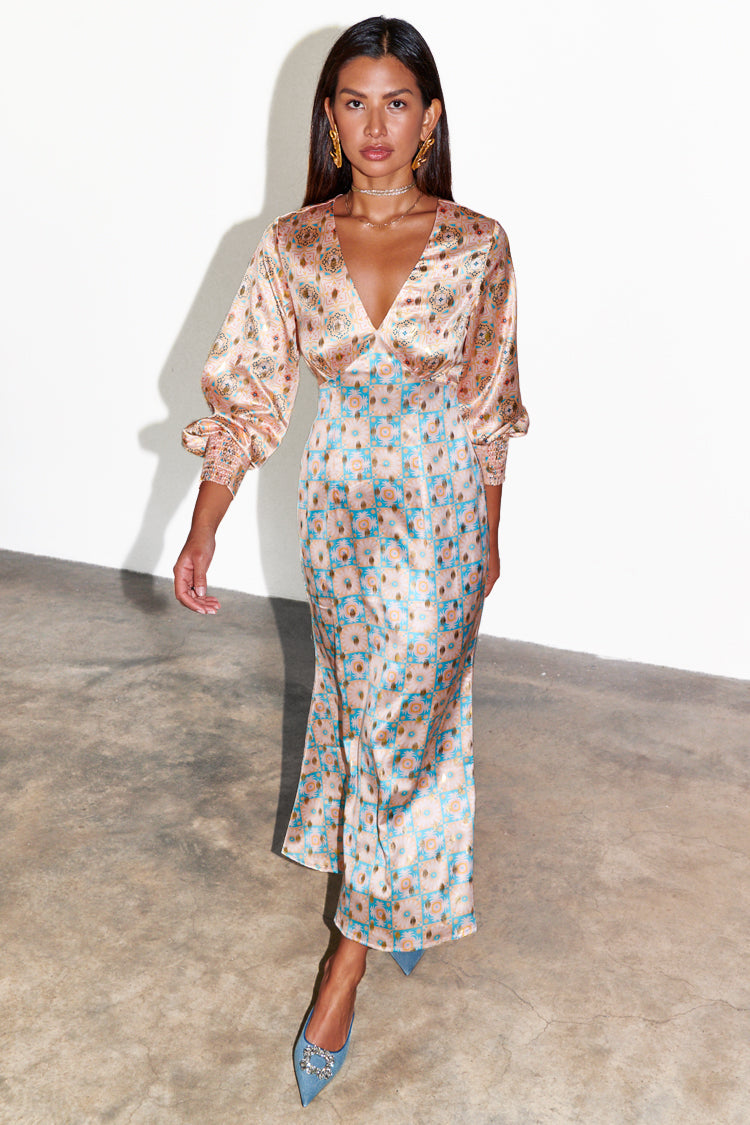 NEVER FULLY DRESSED Pastel Geo Clash Louella Dress