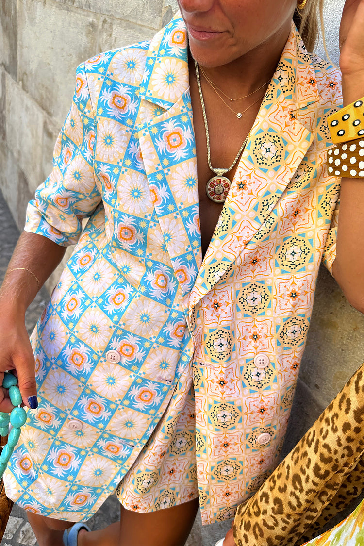 NEVER FULLY DRESSED Pastel Geo Clash Margo Blazer