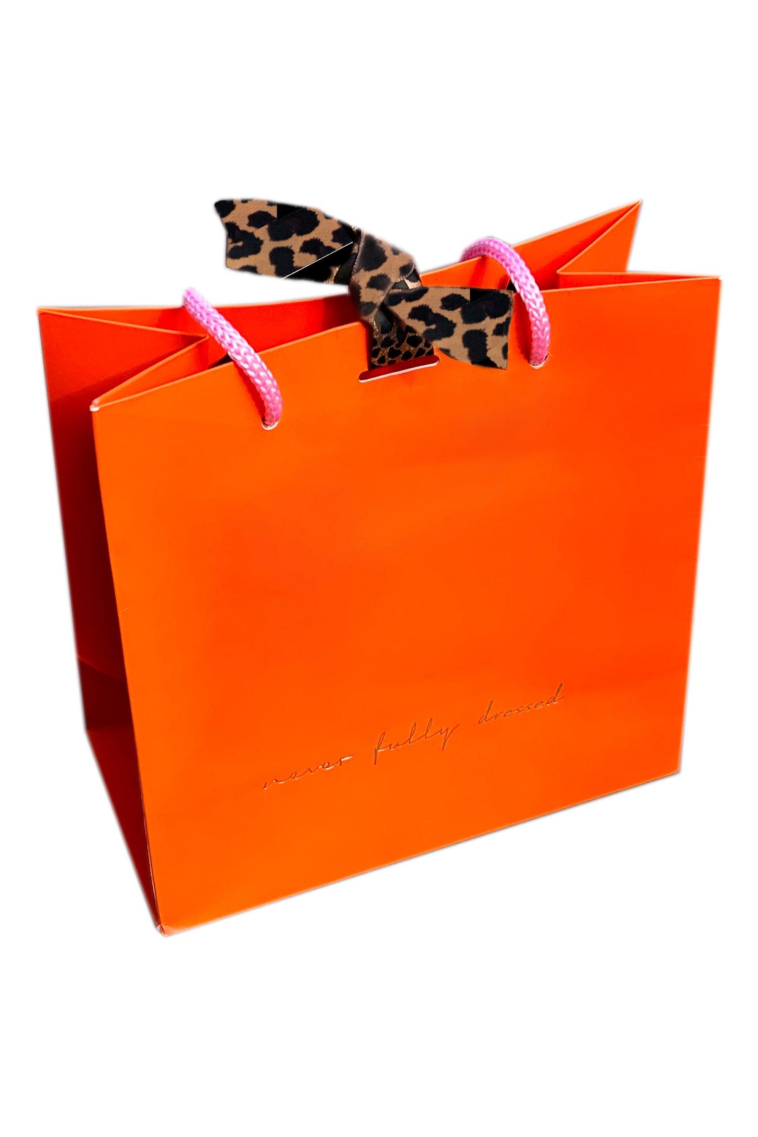 NEVER FULLY DRESSED Orange NFD Gift Bag