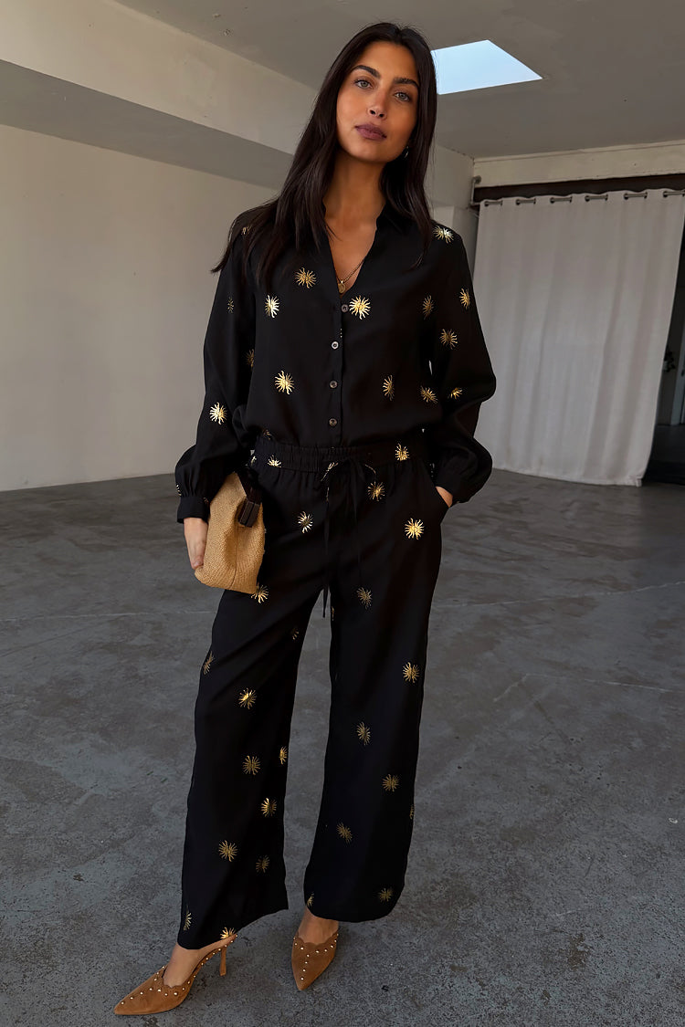 NEVER FULLY DRESSED Gold Sun Elissa Trousers Petite