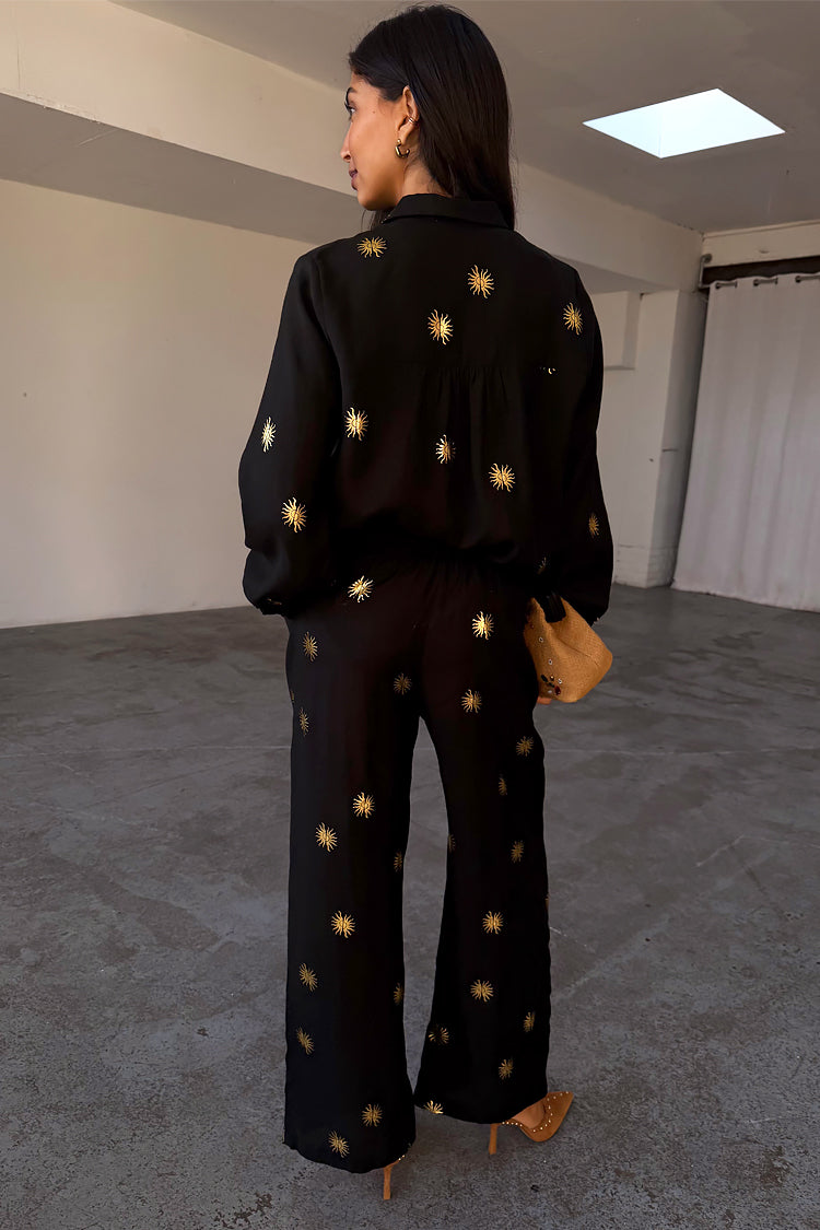 NEVER FULLY DRESSED Gold Sun Elissa Trousers Petite