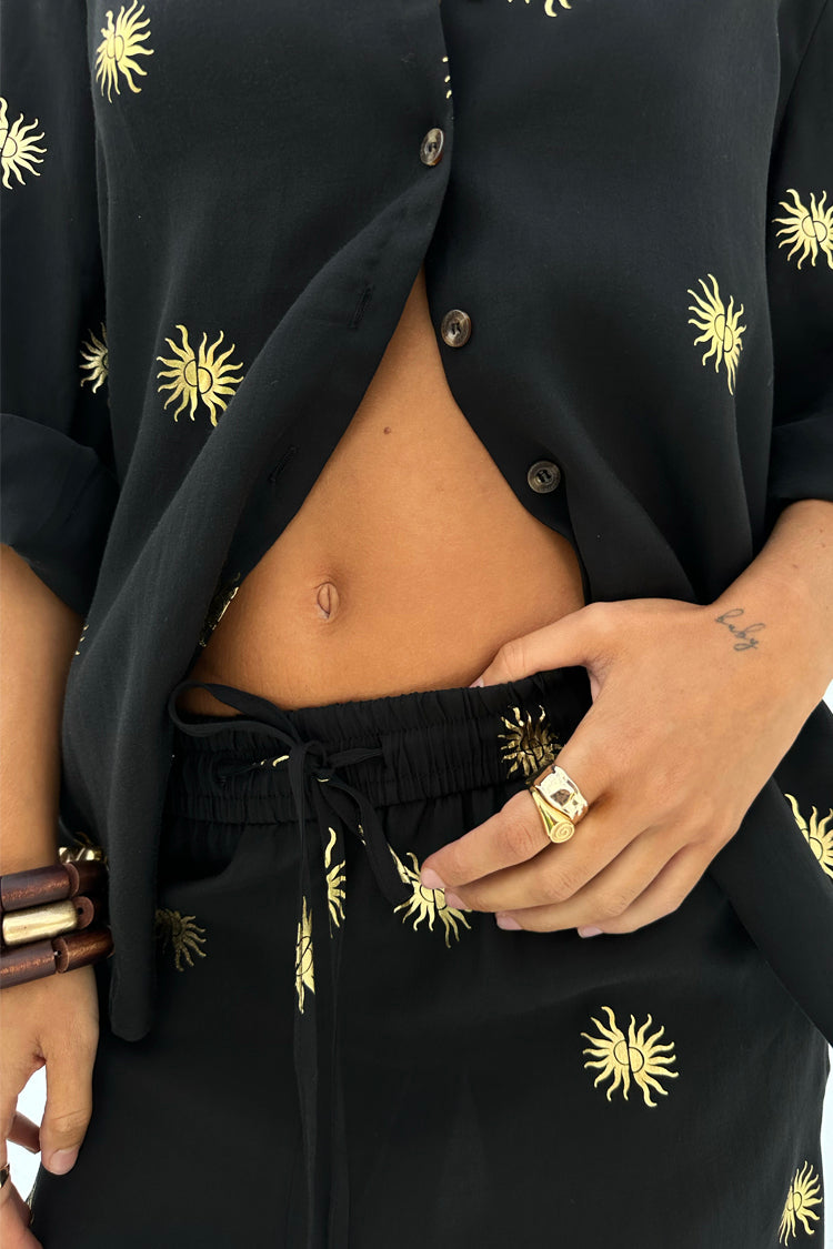 NEVER FULLY DRESSED Gold Sun Elissa Trousers Petite