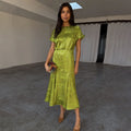 NEVER FULLY DRESSED Lime Safari Erin Dress Petite