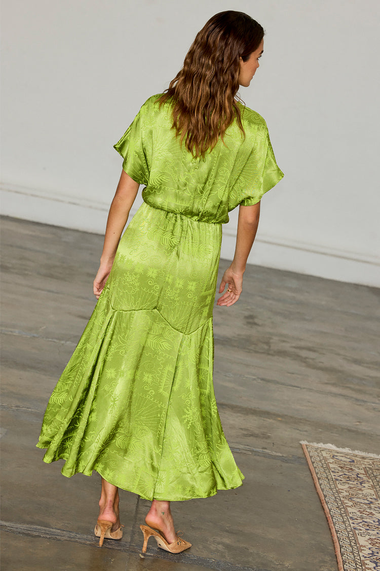 NEVER FULLY DRESSED Lime Safari Erin Dress Petite