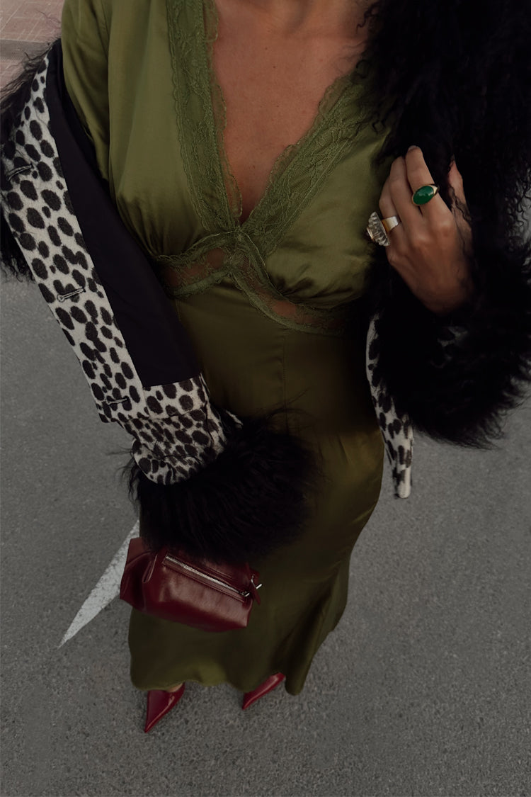 NEVER FULLY DRESSED Olive Lace May Dress
