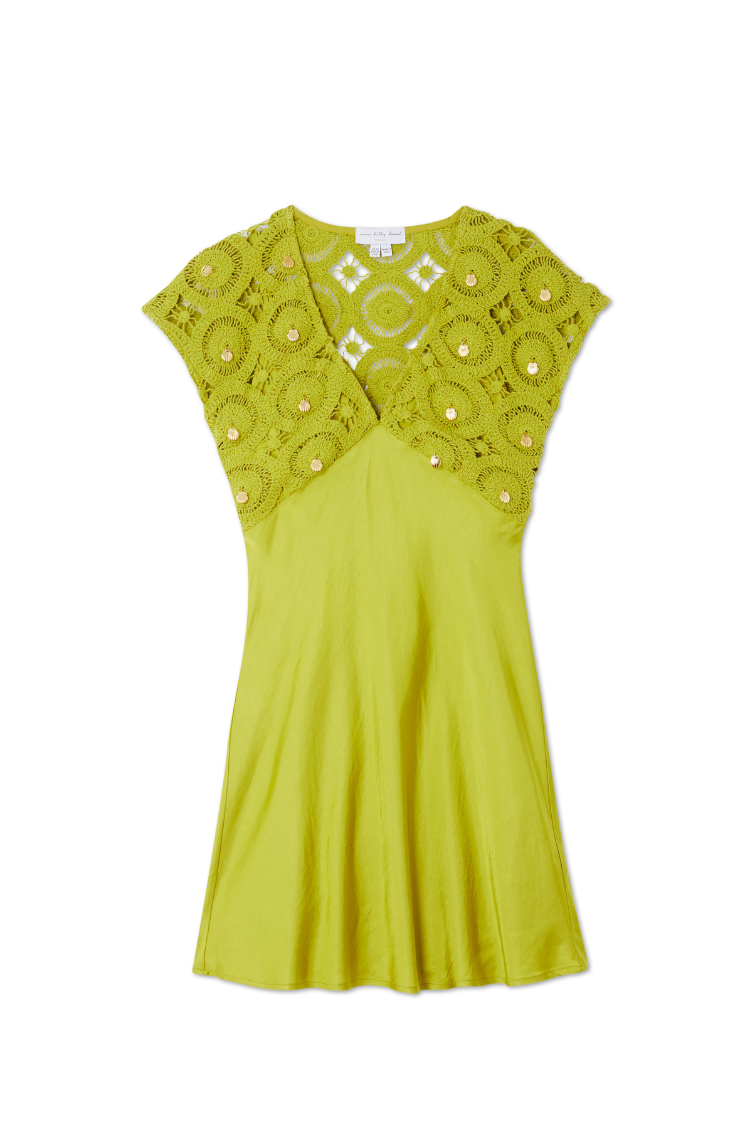  Green Shell Mini Elodie Dress