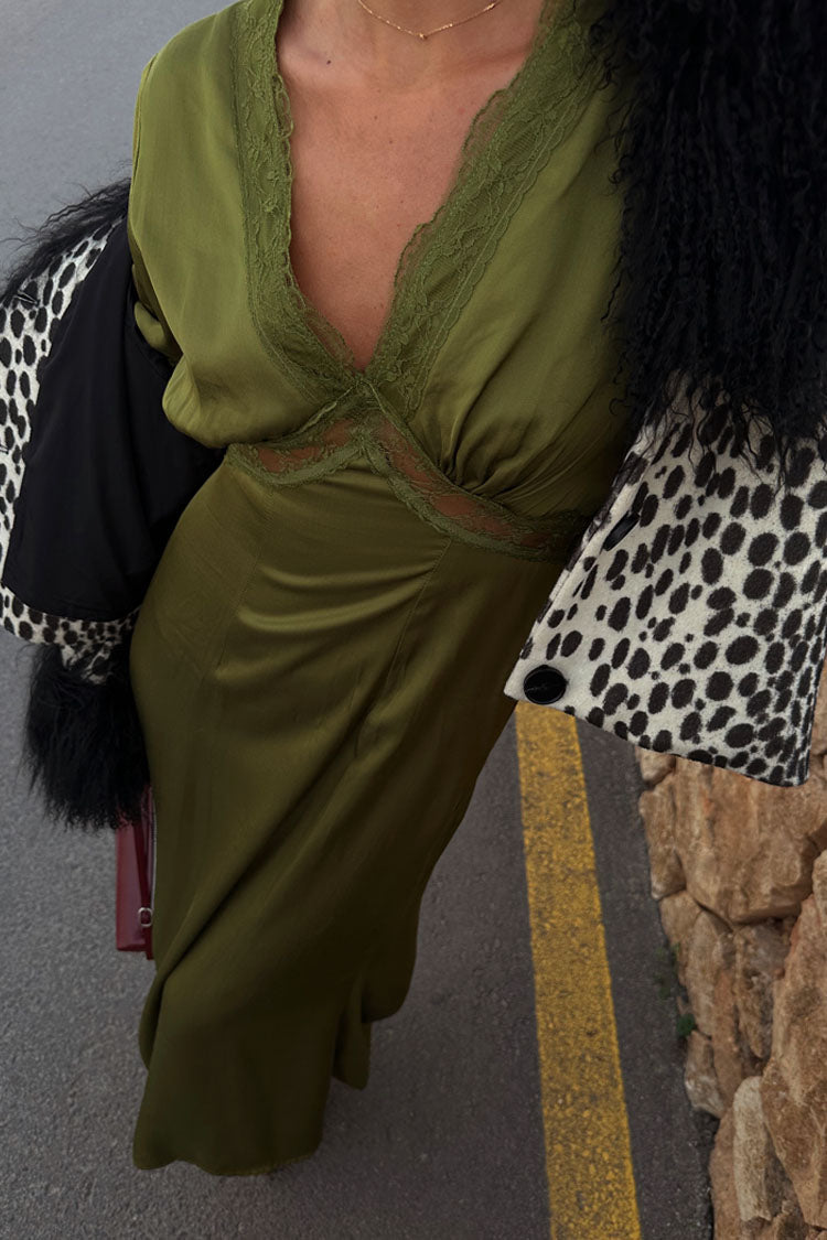 NEVER FULLY DRESSED Olive Lace May Dress