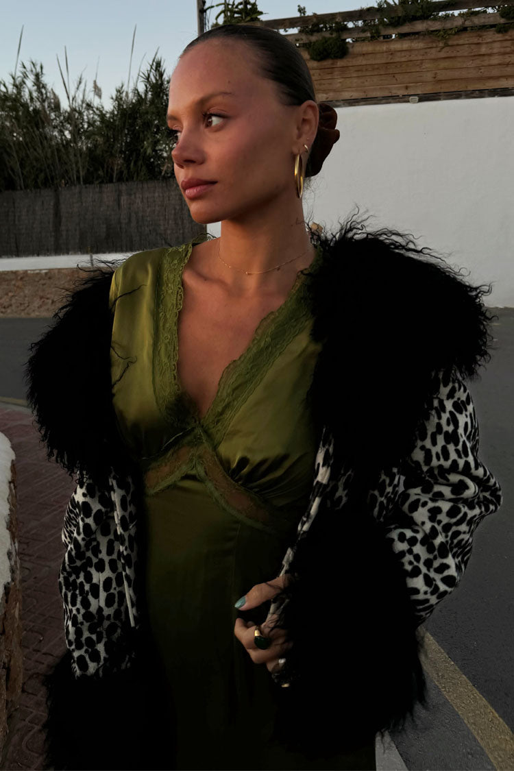 NEVER FULLY DRESSED Olive Lace May Dress