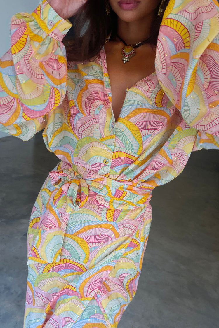 NEVER FULLY DRESSED Havana Jaspre Wrap Skirt