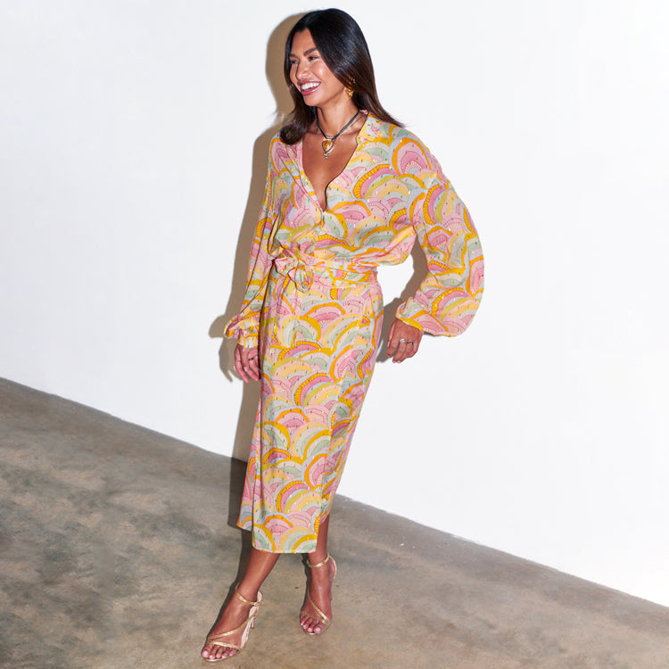 NEVER FULLY DRESSED Havana Jaspre Wrap Skirt