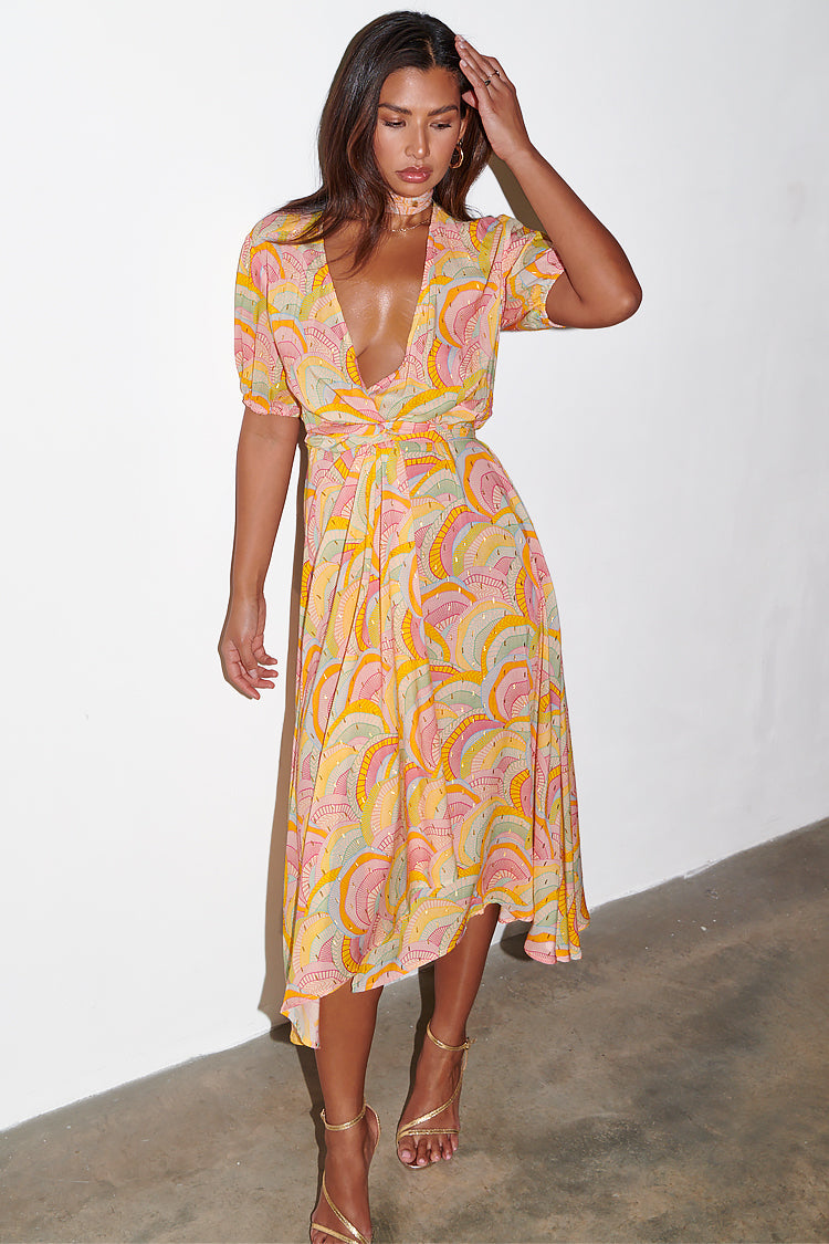 NEVER FULLY DRESSED Havana Wrap Dress