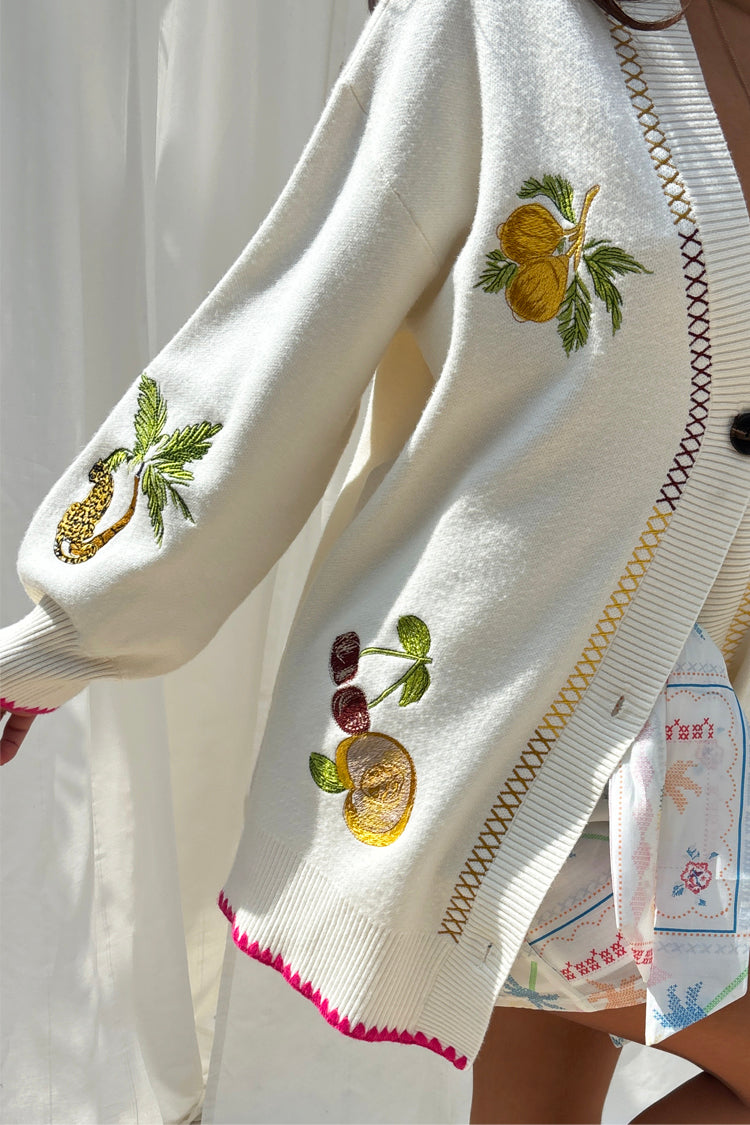 NEVER FULLY DRESSED Cream Ibiza Martha Cardigan