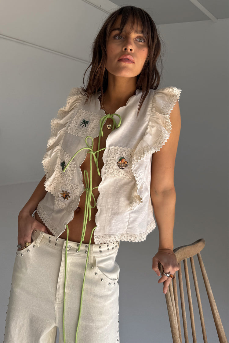  Cream Isla Tia Top