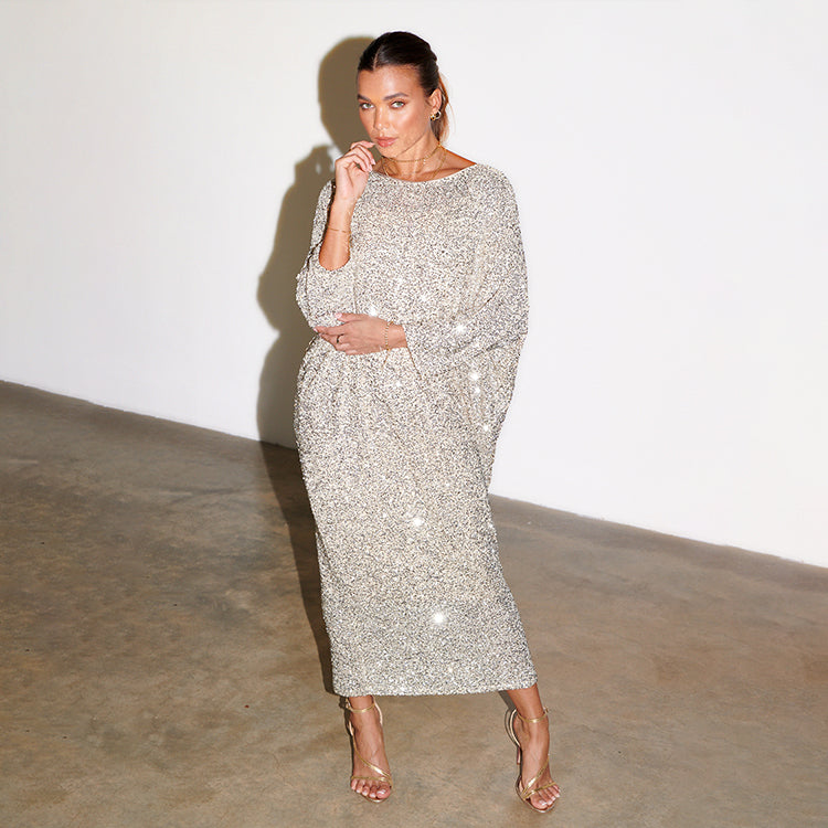 NEVER FULLY DRESSED Sequin Jem Dress