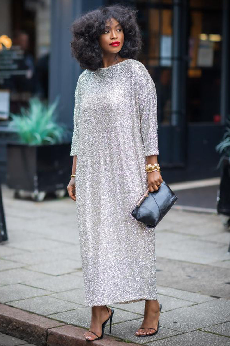 NEVER FULLY DRESSED Sequin Jem Dress Petite