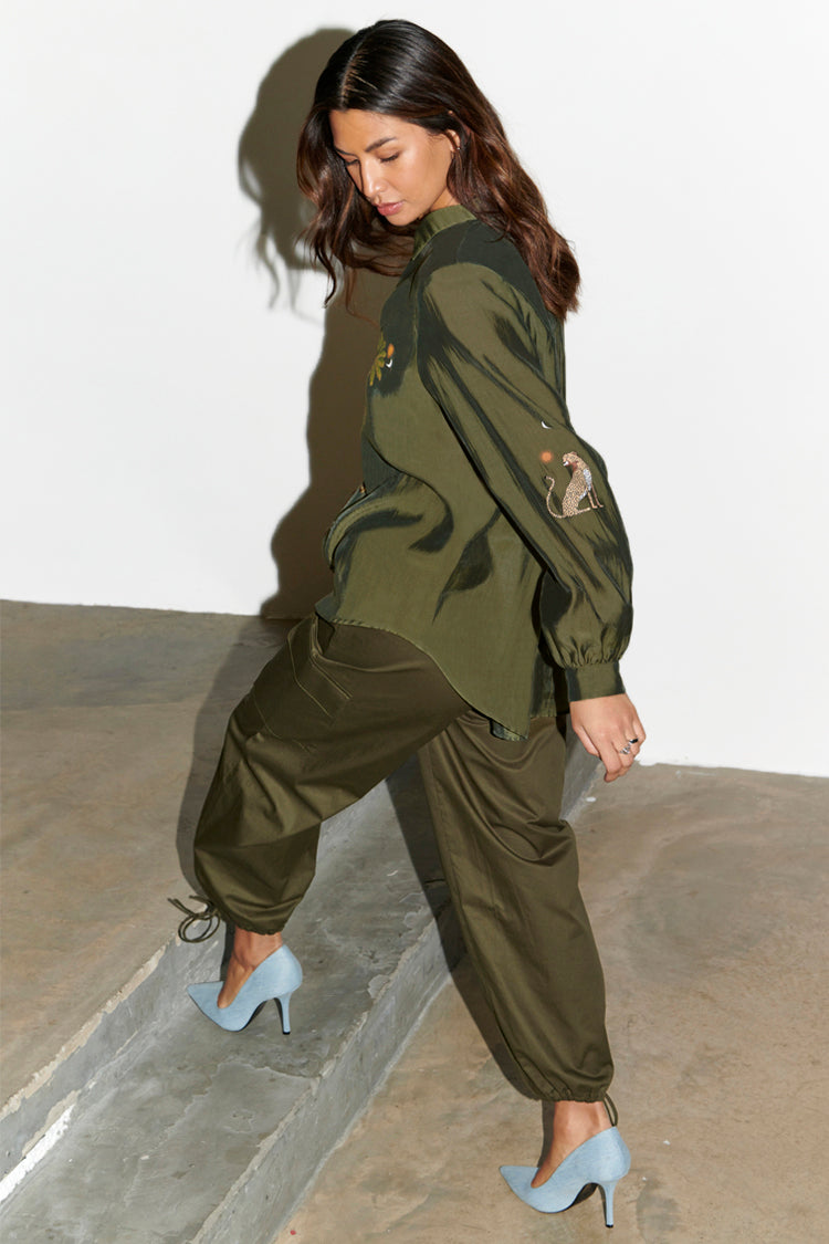  Khaki Running Wild Miley Shirt