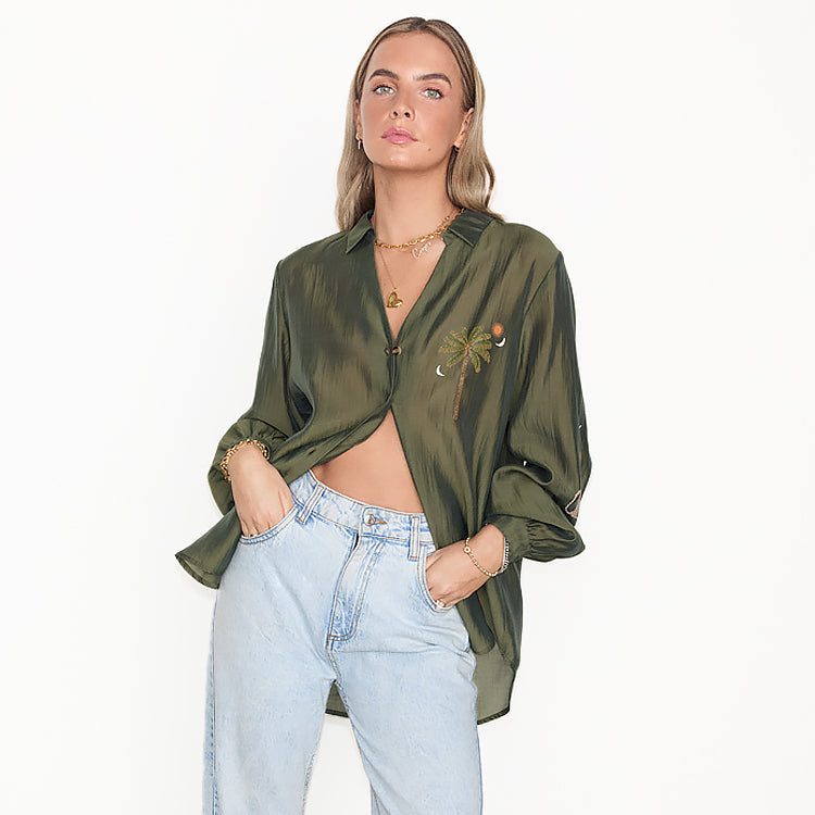  Khaki Running Wild Miley Shirt