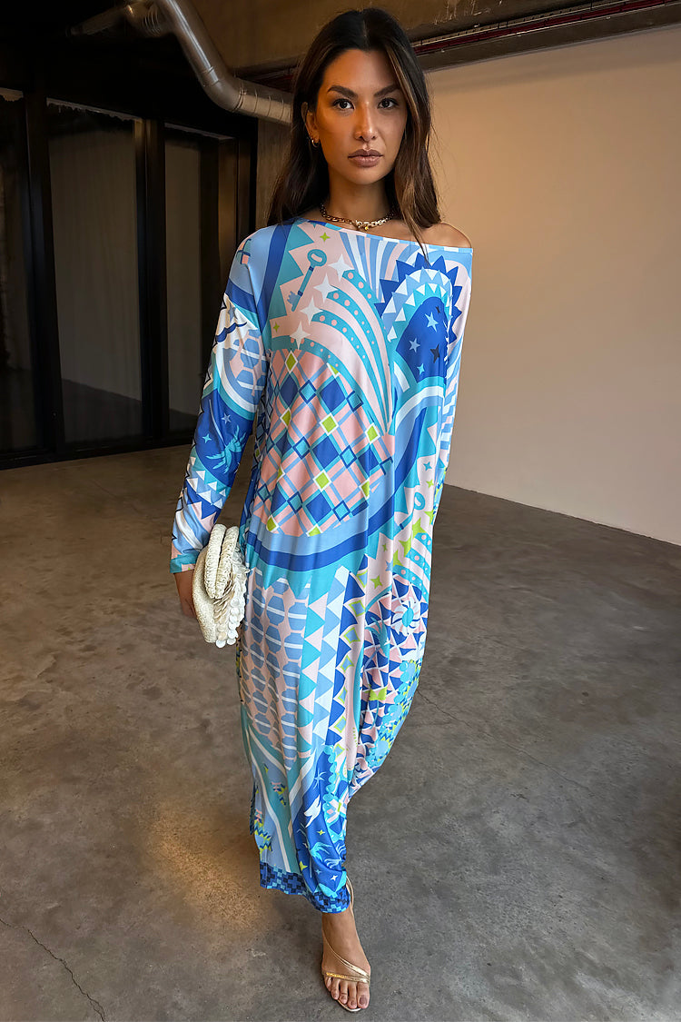 NEVER FULLY DRESSED Blue Tropical Lagoon Jem Dress