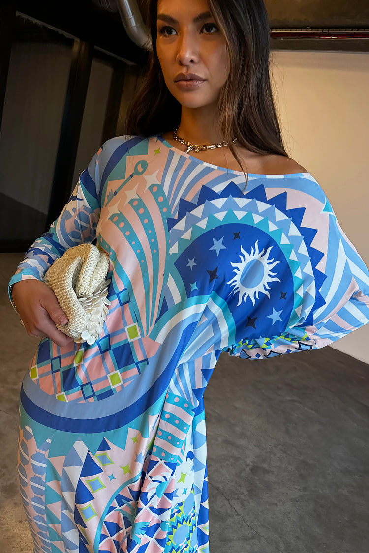 NEVER FULLY DRESSED Blue Tropical Lagoon Jem Dress