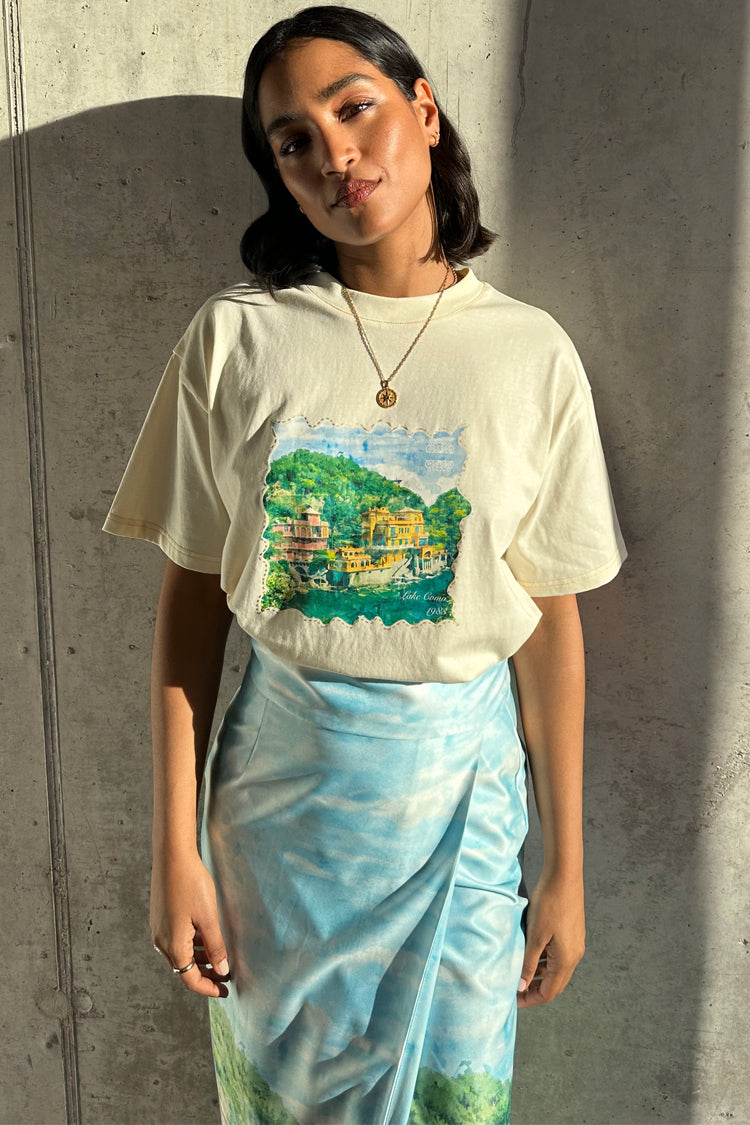 NEVER FULLY DRESSED Cream Scenery T-Shirt