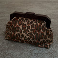 NEVER FULLY DRESSED Lucia Leopard Denim Bag