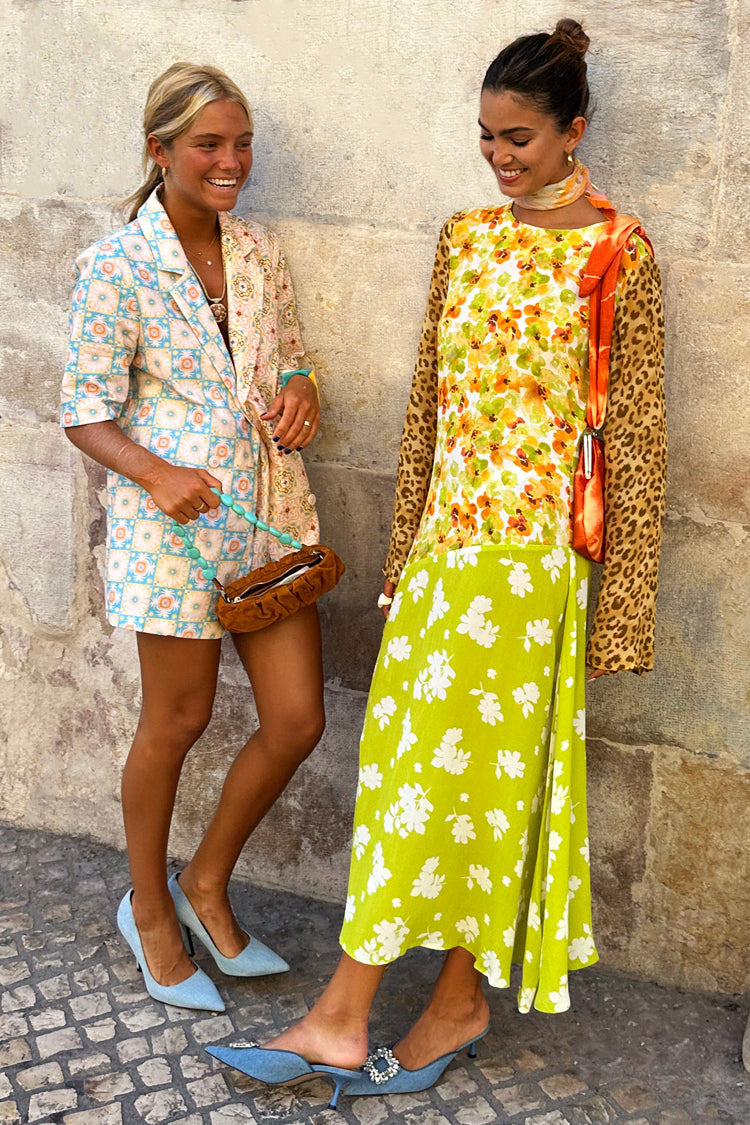 NEVER FULLY DRESSED Floral And Leopard Blair Dress