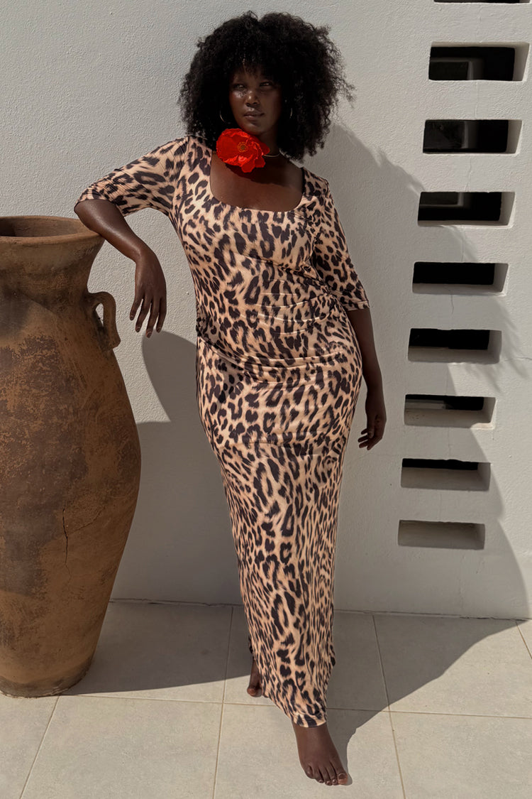 NEVER FULLY DRESSED Leopard Iris Dress