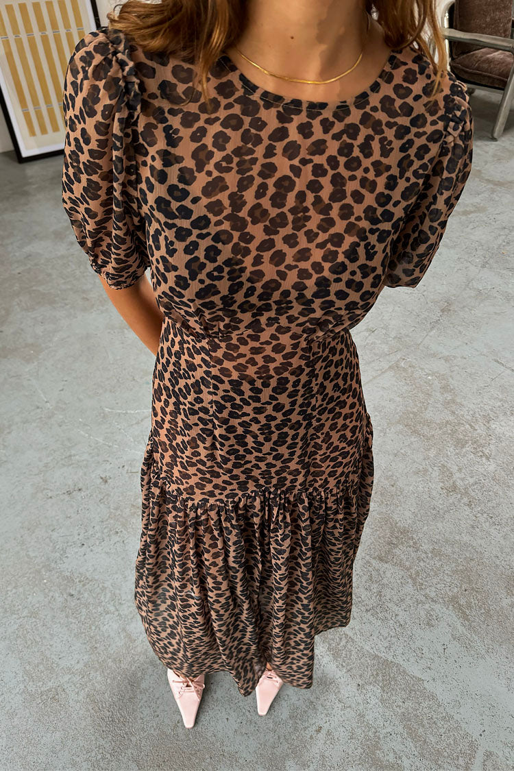 NEVER FULLY DRESSED Leopard Lucia Dress