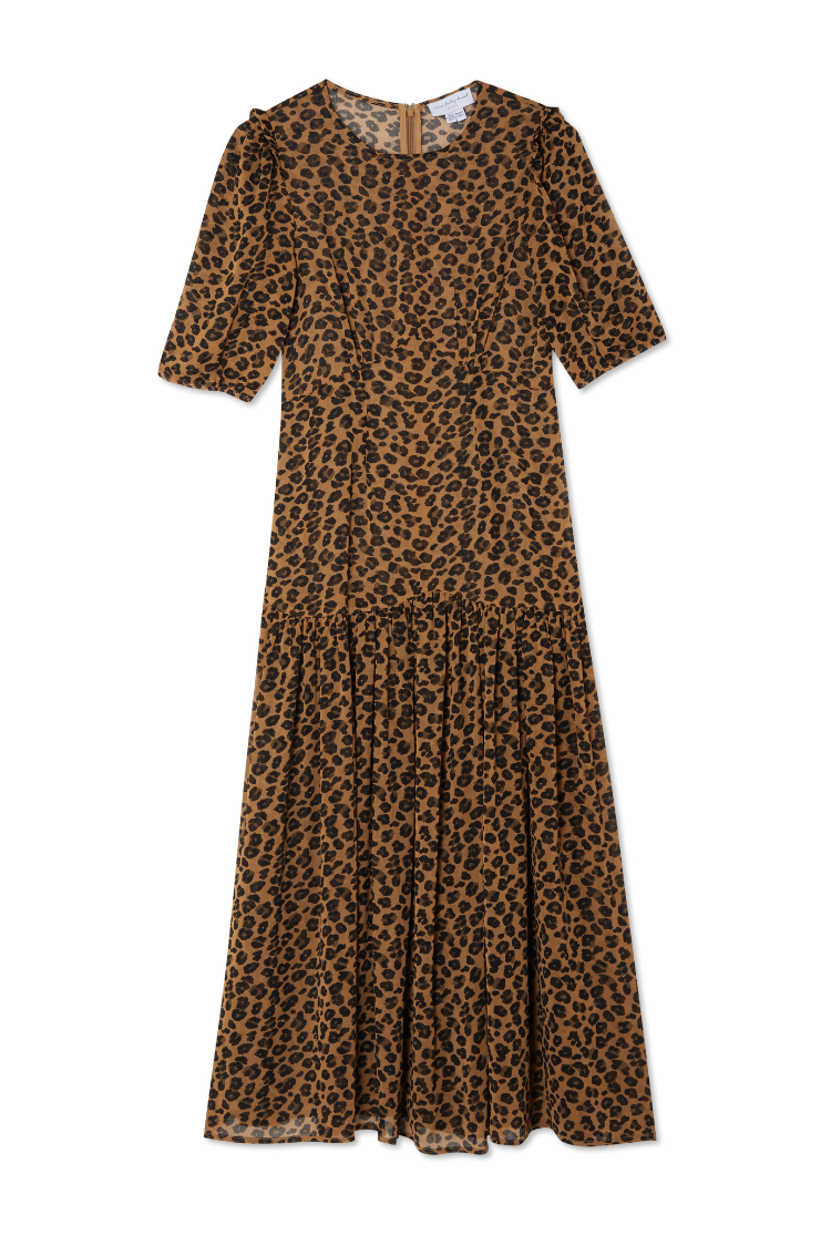 NEVER FULLY DRESSED Leopard Lucia Dress