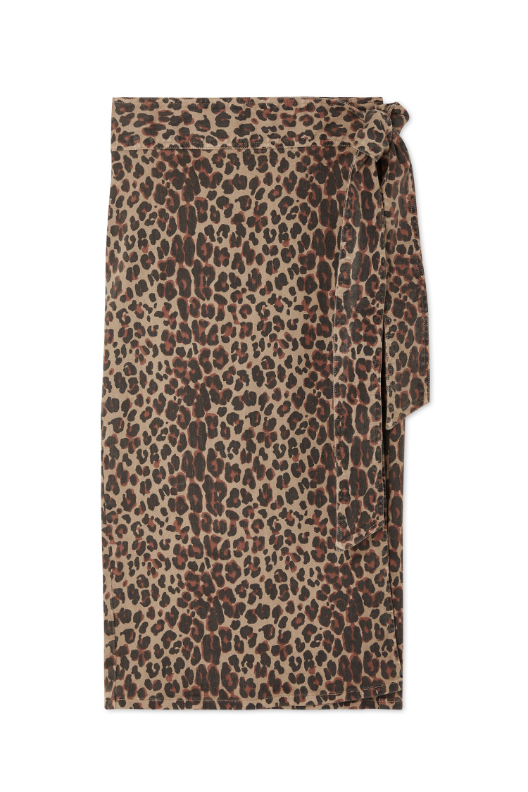  Leopard Lucia Denim Jaspre Skirt
