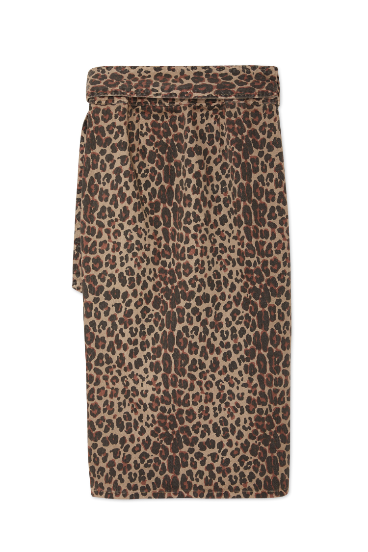  Leopard Lucia Denim Jaspre Skirt