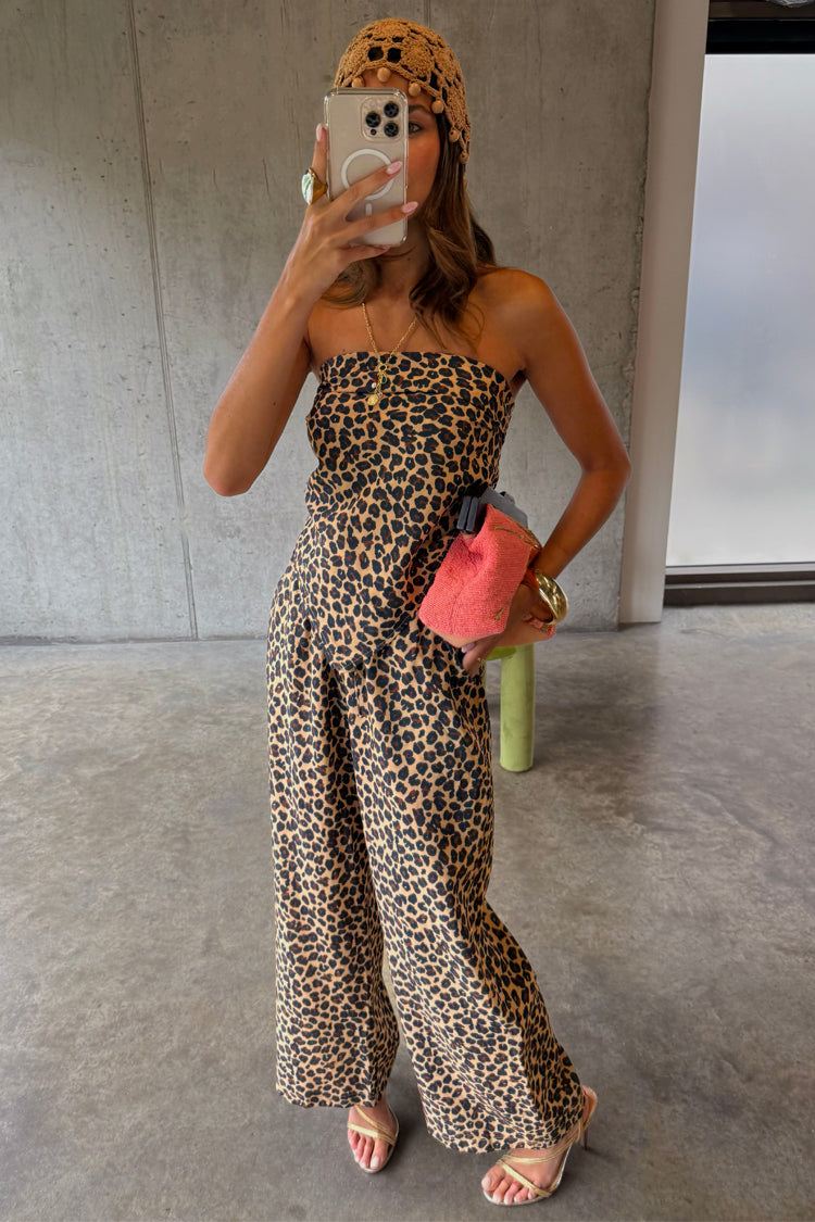 NEVER FULLY DRESSED Lucia Leopard Elissa Trousers