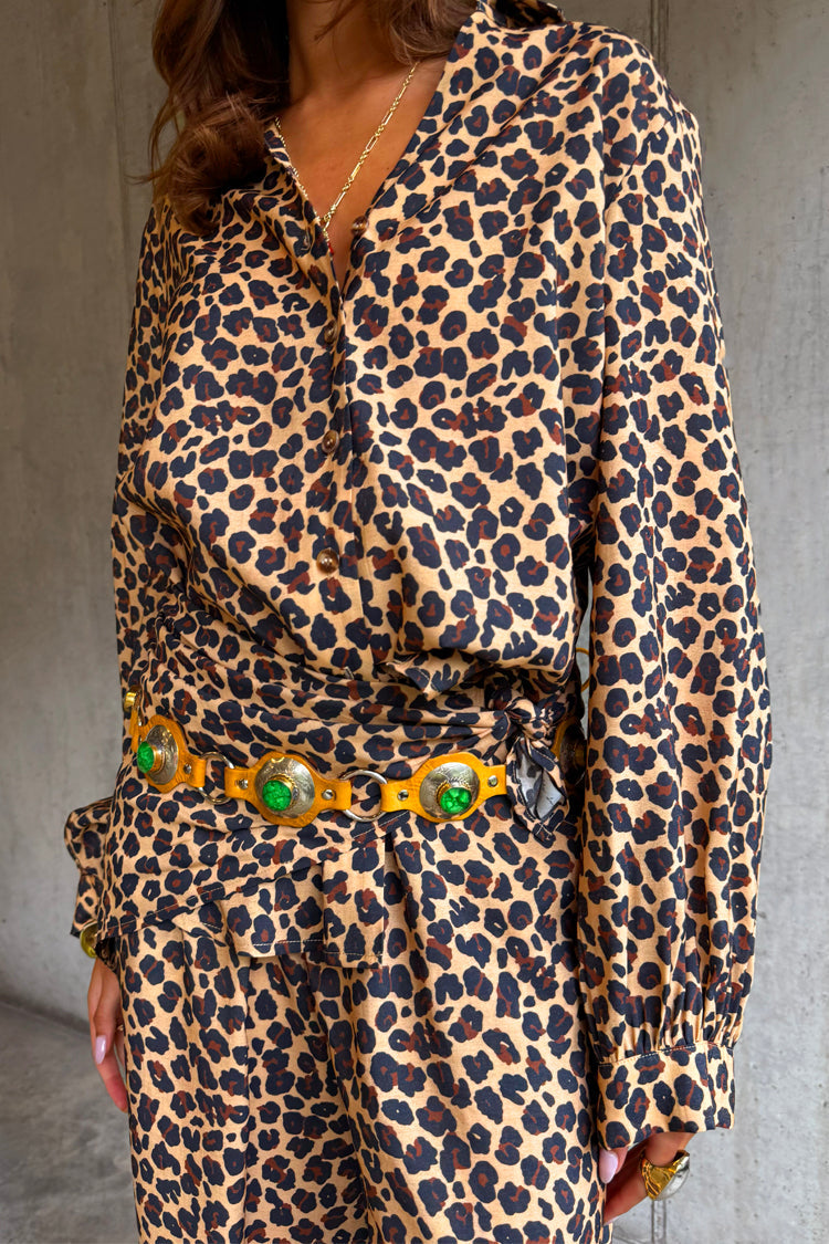 NEVER FULLY DRESSED Lucia Leopard Miley Shirt