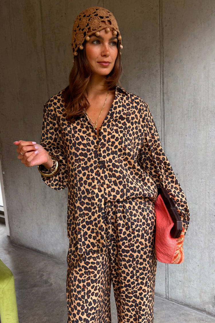 NEVER FULLY DRESSED Lucia Leopard Miley Shirt