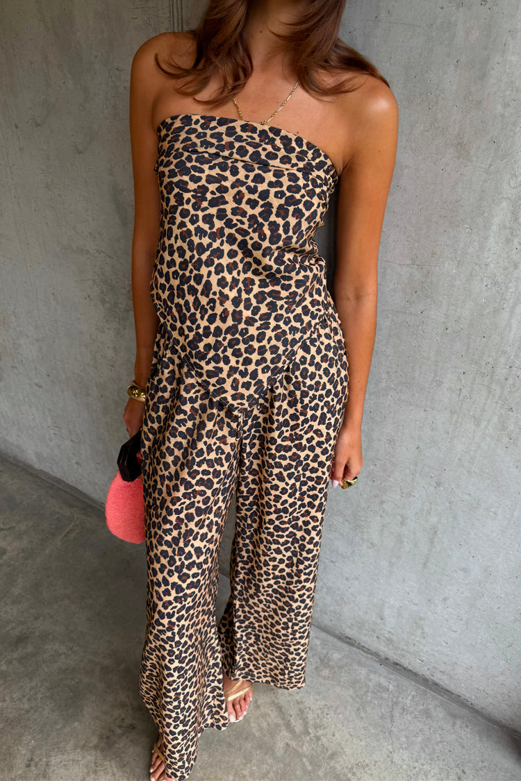 NEVER FULLY DRESSED Lucia Leopard Elissa Trousers