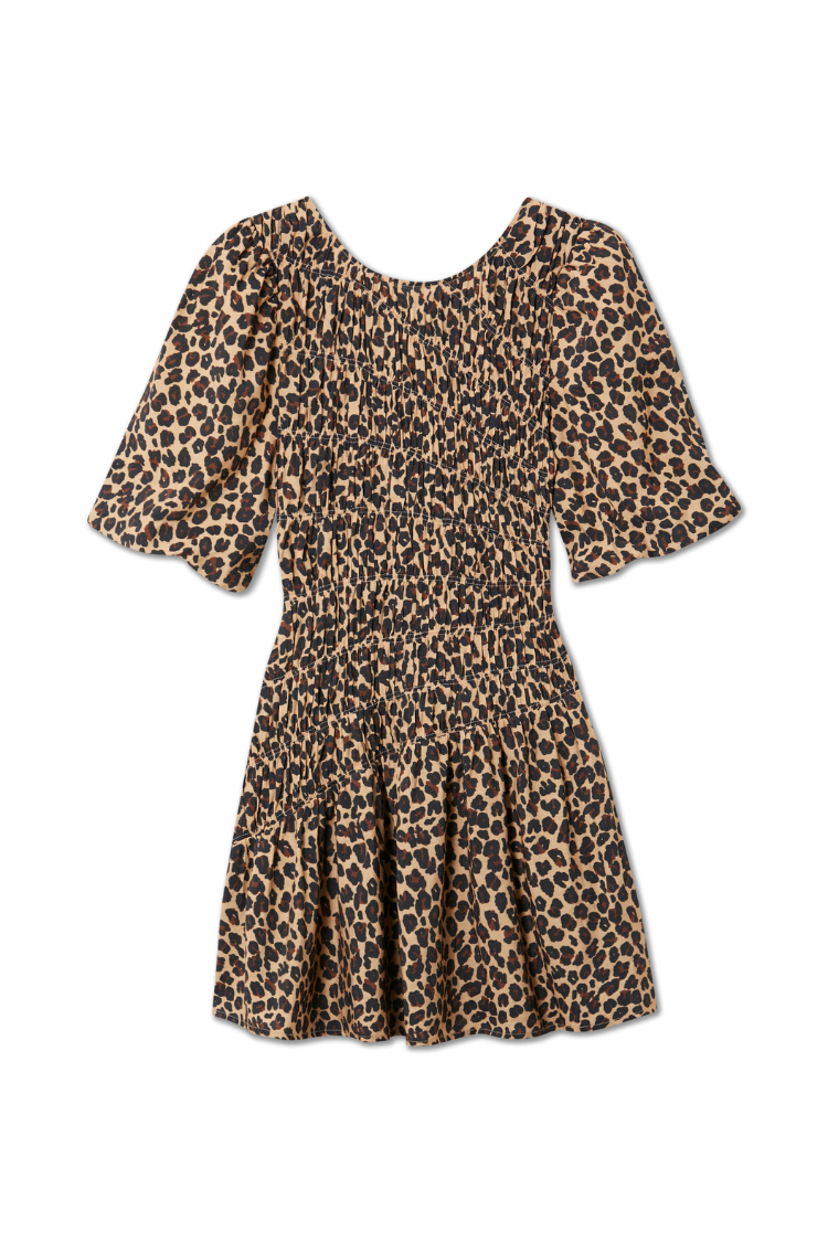 NEVER FULLY DRESSED Leopard Mini Nara Dress